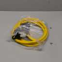 6FT Heavy Duty 15Amp Right-Angle Extention Cable, 12AWG 90-Degree 15 Amp Household Plug to 20 Amp T Blade Adapter cord, Nema 5-15P to 5-20R,5-15P to 6-15R/20R, 125V 15A to 20A AC Power Cable Extension