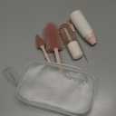 Momcozy Bottle Brush Kit with Push-Press Foam Design - Newborn Essentials Gift, Portable Cleaning Tool for Home & Travel, Baby Bottle Cleaner Brush for Breast Pumps & Nipples, Pink (Press Bubble Style)