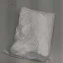 Seasonwood White Scalloped Shower Curtain 72 x 72 Inches, Aesthetic Fabric Shower Curtain Cute Pretty Shower Curtains