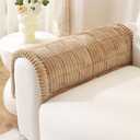 OstepDecor Washable Couch Cover for Dogs, Thick Pet Friendly Sofa Covers, Soft Couch Protector, Paw Cart Sofa Slipcovers, Cushion Protector for Leather, Sectional, Loveseat (20" x 24", Khaki)