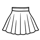 Blue linen wrap skirt, M