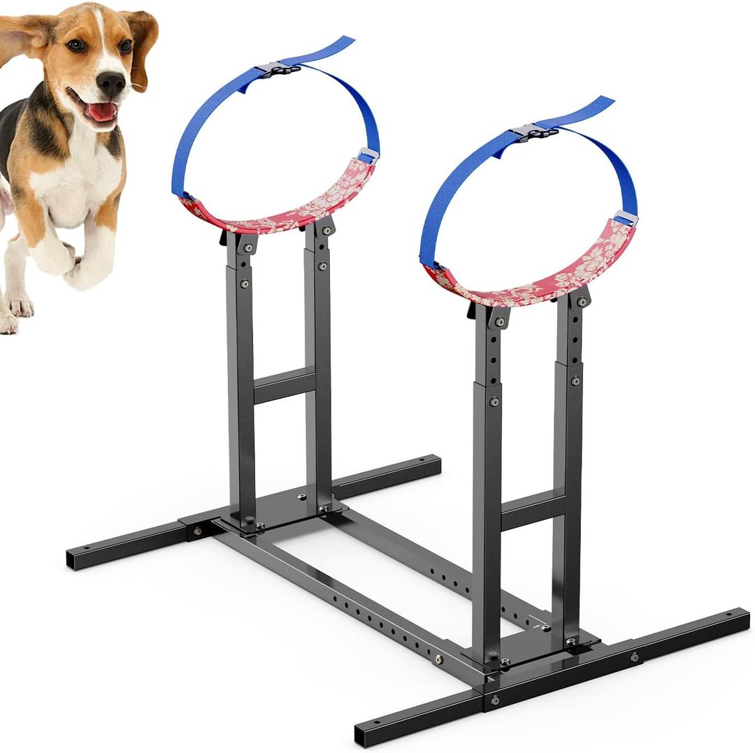 Dog Breeding Stand for Medium Sized Dogs, Adjustable Dog Bathing Station, Pet Fixed Bracket Dog, Medium Dogs Stand for Breeding, Bathing and Trimming, Black (15.7in-23.6in (M))