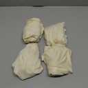 Dining Room Chair Covers Slipcovers Set of 4, Shell Chair Cover Velvet for Mid Century Modern Chair, Armless Chair Cover Lounge for Kitchen, Dining, Living Room Side Chairs Ivory