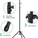 Forlogic Green Screen Backdrop Kit with Stand, 8x5.3ft Portable GreenScreen Background Stand for Streaming Video and Photography Shoots