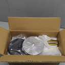 EGM Black & Gold Sputnik Ceiling Light Fixture, 4-Light Modern Flush Mount Ceiling Light with E26 Bulb Base, Close to Ceiling Lights for Dining Room Hallway Living Room Kitchen (2 Pack)