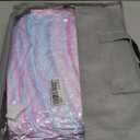 Full Size Comforter Sets for Girls 7PCS,Pink Bedding Sets, Bed Sets for Girls with Flat Sheet and Fitted Sheet, Pillowcases, Cushion Covers, Tie Dye Comforter Sets