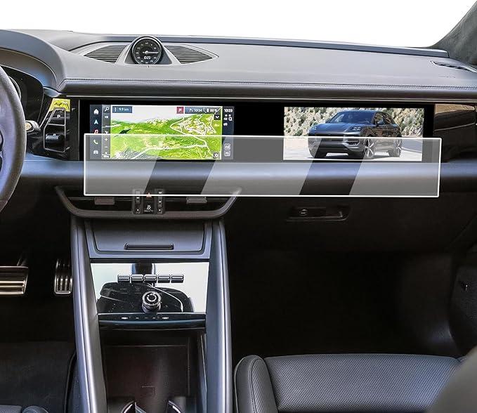 ECOZEN Screen Protector For 2024-2025 Porsche Macan Turbo Electric 10.9-Inch Integrated Screen - 9H Hardness Tempered Glass HD 2024-2025 Porsche Macan Turbo Electric Accessories Anti Fingerprints, 26"L x 5"W