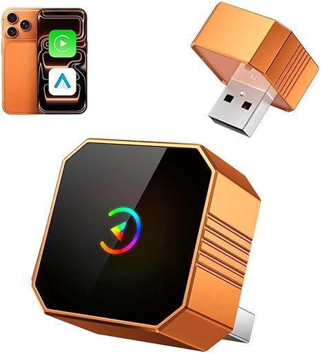 2026 Wireless CarPlay Adapter for iPhone & Android Wired to Wireless CarPlay & Android Auto Plug and Play Fast Auto Reconnect Stable Control Compatible for iOS 10+ & Android11+ Subwoofers
