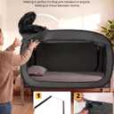 Poray Pop Up Baby Bed Tent Privacy Tent for Toddler Sleeping with 2 Zipper Doors,Breathable Mesh Windows and Portable Carry Bag