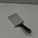 HULISEN Stainless Steel Large Grill Spatula - 6 x 5 Inch Heavy-Duty Metal Spatula with Cutting Edges, Kitchen Griddle Accessories, Smashed Burger Turner Scraper for BBQ Grill and Flat Top Griddle