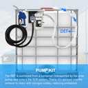 NEW DEF Pump - 110 Volt,Diesel Exhaust Fluid DEF Pump, Pump Kit for DEF, DEF Pump with Totes, Drums, And Wall Mounts, Includes DEF Pump,Flow Meter,Coupler,SS Auto Nozzle,20' Hose
