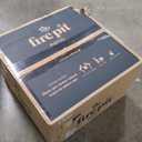 TIKI Patio Fire Pit Bundle  25-Inch Smokeless Wood Burning Outdoor Fire Pit for Backyard, Patio, Deck & Garden with Removable Ash Pan, Stand & Weather-Resistant Cover  Modern Black Stainless Steel