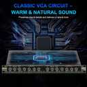Audio Compressor, Professional Dual-Channel Black Dynamic Processor with Noise Gate & Sidechain Insert for Studio, Live & Streaming – 1U Rackmount, XLR/TRS Inputs