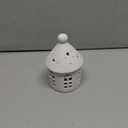 Ceramic Lighthouse Home Decoration Tabletop Handcarved Porcelain Figures with LED Light Battery Included