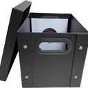 CheckOutStore 1 Black 7" Vinyl Record 45 RPM Storage Box