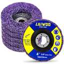 LAIWOO 5 Pack Strip Discs Stripping Wheel for Angle Grinder Paint Stripper Wheels Abrasive Wheel for Clean and Remove Paint, Rust Welds, Oxidation (4'' x 5/8'')