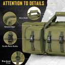 DULCE DOM 36 inch Double Rifle Case Soft Gun Bag for Rifles Pistols Storage & Transportation, All Around Shooting Range Tactical Backpack for Hunters Shooters, Gift for Boyfriend, Husband, 36''x12''