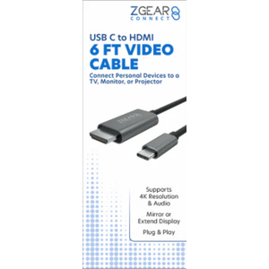 ZGear USB C to HDMI Video Cable, 6 ft