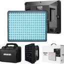 Aputure amaran P60c LED Panel Video Light RGBWW 60w CRI 95+ TLCI 96+,CCT 2500K~7500K App Control,10 Lighting FX with Softbox Carrying Case Studio Light Photography Lighting