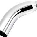4 Inch Chrome Plated Diesel Exhaust Elbow Tip,4'' Inlet 6'' Outlet Side Exit Exhaust Tip, 23'' Length Turndown Exhaust Pipe