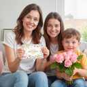 FYSUIMU 24 Pack Happy Mother's Day Cards Wildflower Greeting Cards with Envelopes Stickers Colorful Floral Blank Note Card for Mom Grandma Holiday Party Supplies, 4 x 6 Inch