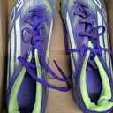 adidas Unisex Adult F50 League Firm Ground Soccer Cleats (13 Women/12 Men, Purple Rush/White/Lucid Lemon)