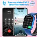 1.85" Kids Watch, AI(Translation/Q&A/Watch Face/Image Recognition)Smartwatches with Heart Rate,Sleep Monitor,Video Music Pedometer,NO APP/Phone, Gifts for 3-12 Years old Boys Girls(Built-in AI, Blue)