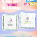 CHONNFEASTT 100PCS Mahjong Cocktail Napkins - 5'' Square Drink Napkins Paper Coasters Disposable - Mah Jongg Party Supplies Decorations - Bamboo Mahjongg Accessories and Gifts