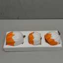 Halloween Decorations,Light Up Ghost Pumpkin Decorations Set of 3,Cute Halloween Decor Indoor for Kitchen Tabletop Mantel Party Home Decor