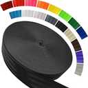 Polyester Webbing Strap 16+Colors 1"&1.5"&1.9" 16.5 25 33 55 Yards Heavy Duty Webbing Roll, Flat Webbing Strap for Indoor&Outdoor Gear, Climbing, DIY Crafting, Repairing