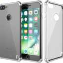 iPhone 8 Plus Case, Punkcase [Blaze Series] Protective Cover W/PunkShield Screen Protector [Shockproof] [Slim Fit] for Apple iPhone 7/8/6/6s Plus [Silver]