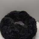nononfish Puppy Beds for Small Dogs Washable 19" Black Calming and Anxiety Pet Beds Fluffy and Plush Durable Small Dog Bed