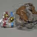 Crowye 6 Pcs Couple Halloween Brown Grey Dog Costume Accessories Long Ear Headband Grey Dog Headband 2 Red Blue Collars 2 Tails for Women Men Cosplay Party Dress up