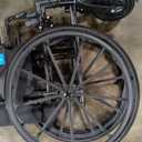 Medline Lightweight Wheelchair for Adults With Swing-Back, Desk-Length Arms, Elevating Leg Rests; 16"W x 16"D Seat