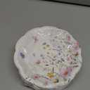 100 Pcs Wildflower Paper Plates Disposable Dessert Baby Bridal Shower Party Supplies Floral Dessert Plates Bulk Birthday Tea Party Serving Tray for Wedding Birthday