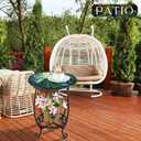 Cinnvoice Outdoor Side Table Small End Patio Porch Table, 16 Inch