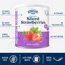 Augason Farms Freeze Dried Sliced Strawberries Can, Emergency Food Supply, Everyday Meals, 18 Servings (EXP 02/02/26)
