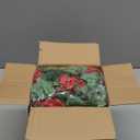 LESING Rose Garlands Artificial Rose Vines, 4PCS(28.8FT) Fake Silk Flower Garland with Greenery Plants Wedding Hanging Flower Vines Garlands for Home Office Arch Garden Decoration (Red)