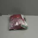 Guodeunh Toddler Girls Christmas Outfits Girls Puff Sleeve Knit Ribbed Tops Button Down Vest Plaid Skirt Set Winter Clothes (Red, 8 Years)