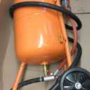 10 Gallon Sand Blasting Machine, 125 Psi Pressure Air Sand Blasting Kit w/4 Ceramic Nozzles & Oil-Water Separator, Portable Abrasive Blaster for Stain Removal Paint, Orange