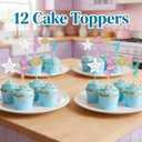 Mermaid Cake Topper- 32pcs Mermaid cake decorations with Mermaid Tail Seaweed ShellsStarfish, Little Mermaid cupcake toppers for Mermaid Birthday Party, Baby Shower, Under The SeaBirthday Party