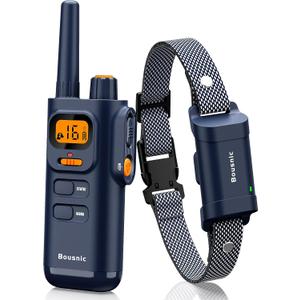 Bousnic Dog Shock Collar with Remote - [New Edition] 4000FT Dog Training Collar for Large Medium Small Dogs (8-120lbs) Rechargeable E Collar with Beep, Vibration, Safe Shock