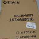 Clear Acrylic Display Case, Stackable Plastic Storage Bins with Magnetic Attraction Lid, Showcase for Cosmetic, Large Figures Collectibles, X-Large