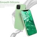OTOFLY Compatible with iPhone 11 Pro Case,Ultra Slim Fit iPhone Case Liquid Silicone Gel Cover with Full Body Protection Anti-Scratch Shockproof Case (Tea Green)