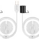 2 Set Christmas Blow Mold Light Kits Outdoor Replacement,E27 E26 Single Accessory Cord Salt Lamp Light Socket for Christmas Village Lights Ceramic Tree Craft and Santa Snowman Decorations