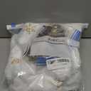 XIMISHOP 4 Pack Christmas Stockings, 18 Inch Large Faux Fur Sequin Snowflake Christmas StockingsSnowy White Xmas Stockings Hanging Ornaments for Christmas Holiday New Year Decorations (Yellow)