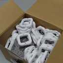 108 Pcs Upgrade String Light Clips Mounting Bracket Compatible with 150 ft Govee H705 H805 Permanent Outdoor Light Brackets with Screws Replacement Part for Christmas Soffit Fascia Clip(White)