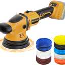 Cordless Buffer Polisher Kit for Dewalt 20V Battery (No Battery), 6-Inch Orbital Car Polisher Variable Speed 1800—5500 RPM, 17PCS Polishing Accessories, for Car Polishing/Waxing (Tool Only)