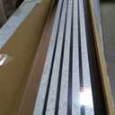 Wood Slat Acoustic Panels, 94.5 x 7.9 Inch,4 Pcs,White Marble