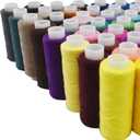 60 Color Polyester Threads - 250 Yard Per Spools Sewing Kit All Purpose for Hand & Machine Sewing